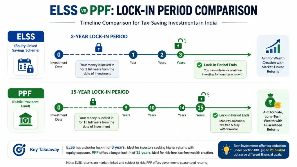 ELSS vs PPF: Is the 3-Year Lock-in Really Worth It?